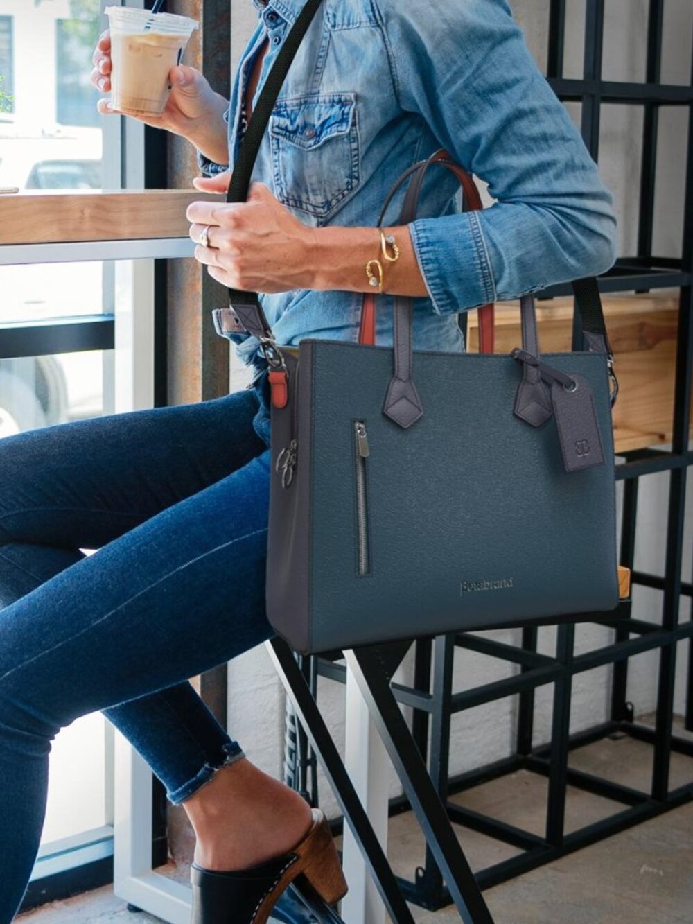 Betabrand Stately Satchel Bag in Kaleidoscope